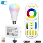 Mi Light Светодиодная лампа 12 Вт RGB + CCT Светодиодные лампы светильник G RF Беспроводная Регулируемая яркость E27 2,4 точесветильник льник внутреннее украшение
