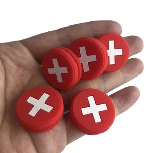 Гасители вибрации для теннисных ракеток, 5 шт., с национальным флагом Швейцарии