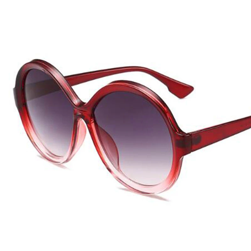 Большие круглые солнцезащитные очки женские Роскошные Модные прозрачные в