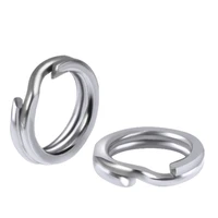 flattened double ring fishing line loss prevention ring stainless steel strength pressure flat ring fishing gear accessories