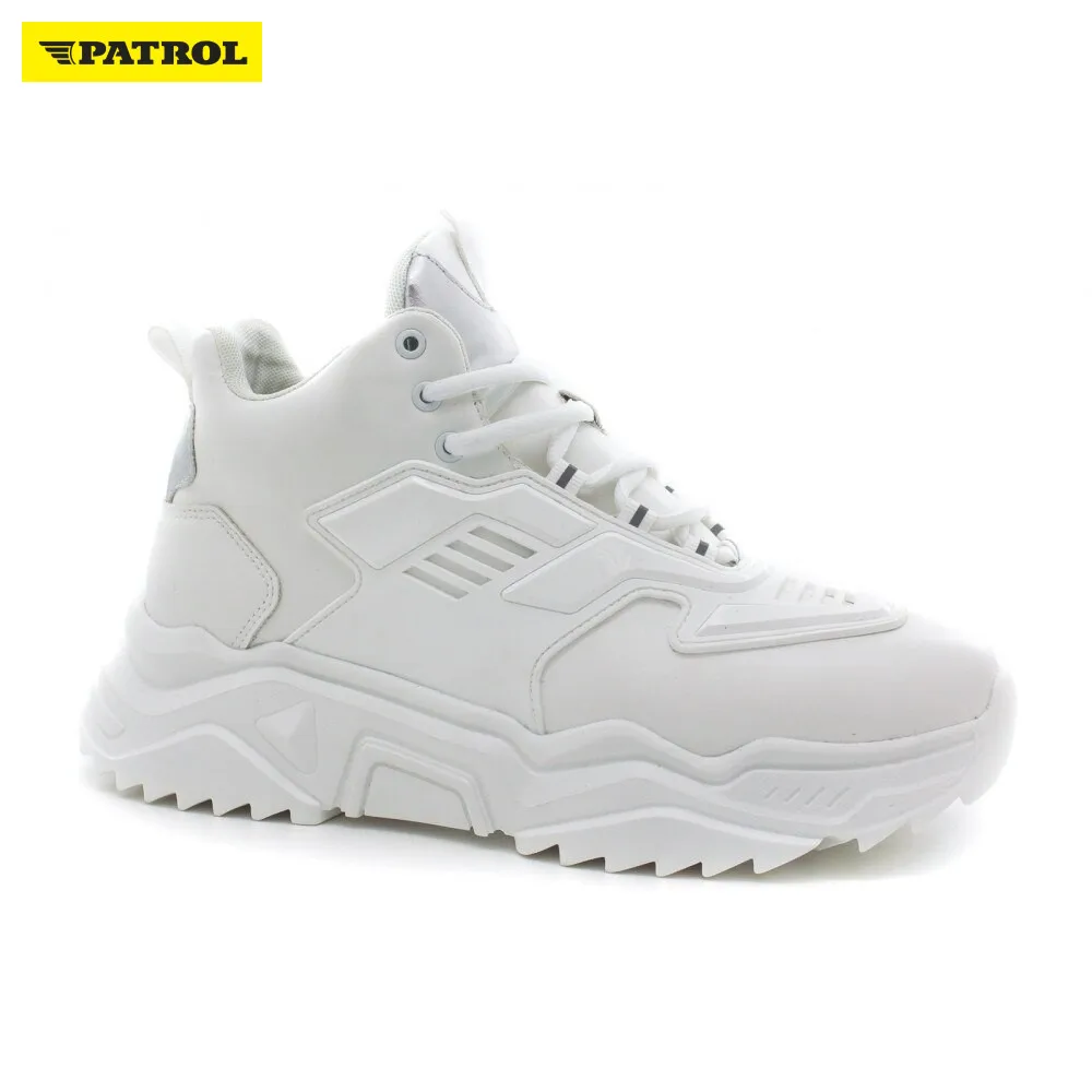 Мужская обувь PATROL ботинки осень зима искусственная кожа цвет белый подкл.-иск.мех