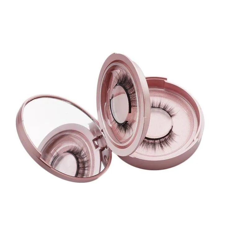 

High Quality Magnet False Eyelashes Set 3d Faux Mink Waterproof Natural Long No Liquid Eyeliner Magnet False Eyelashes