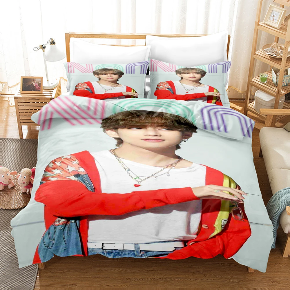 

Popular Boys Printed Bedding Set Map Of The Soul 7 Album Duvet Cover Pillowcase Bed Linen Set Bedclothes Double King Size
