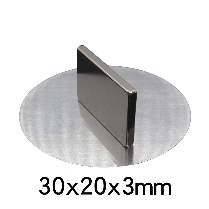 

6/15/50PCS NdFeB Strong Rare Earth 30x20x3mm Magnet Block Rectangular Magnetic N35 Permanent Neodymium Magnets 30*20*3 mm