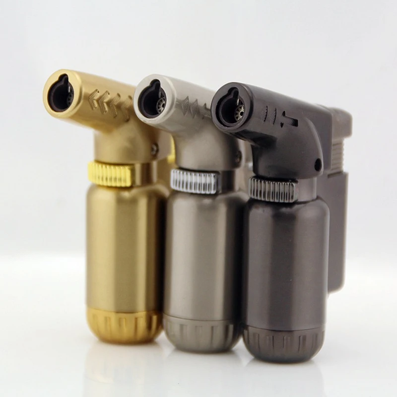 Бутановая струйная сигаретная Зажигалка гаджеты для мужчин турбо фонарь кухня