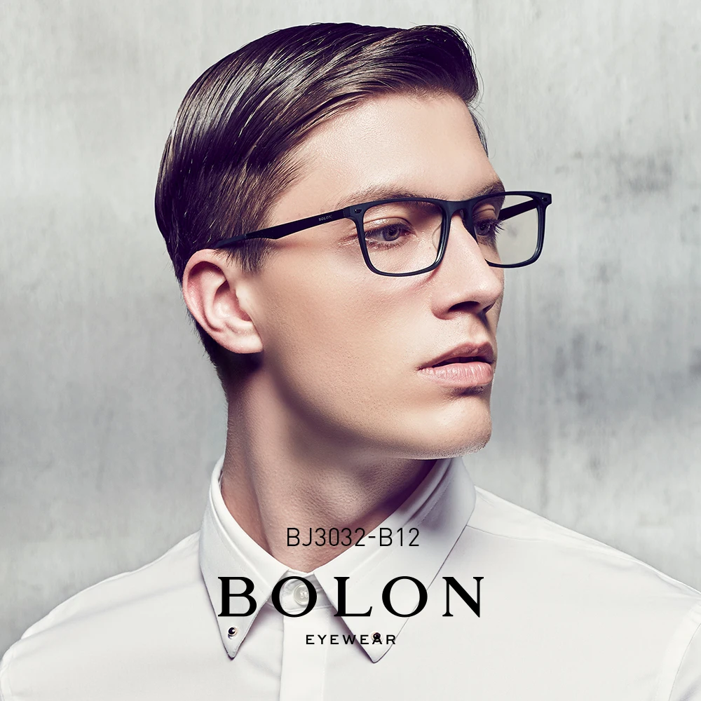 

BOLON Optical Glasses Frame for Men Rx-ble Formal Square Men Prescription Glasses Spectacles Frames BJ3032