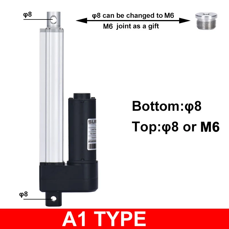 Электрический линейный привод постоянного тока 24 В 12 50 мм 150 200 250 300 500 550 400 ход