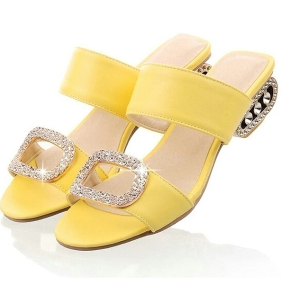 Летние женские сандалии шлепанцы Модные со стразами в богемном стиле Женские