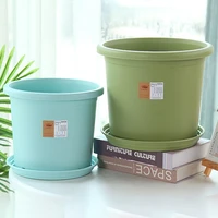 new watering planter solid color resin flower pot hanging flower planter lazy flowerpot durable garden balcony home decor