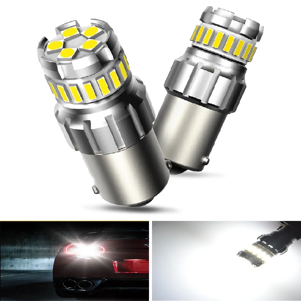 2 шт. P21W Led Canbus автомобиля 1157 7443 3157 обратный резервный светильник парковочная