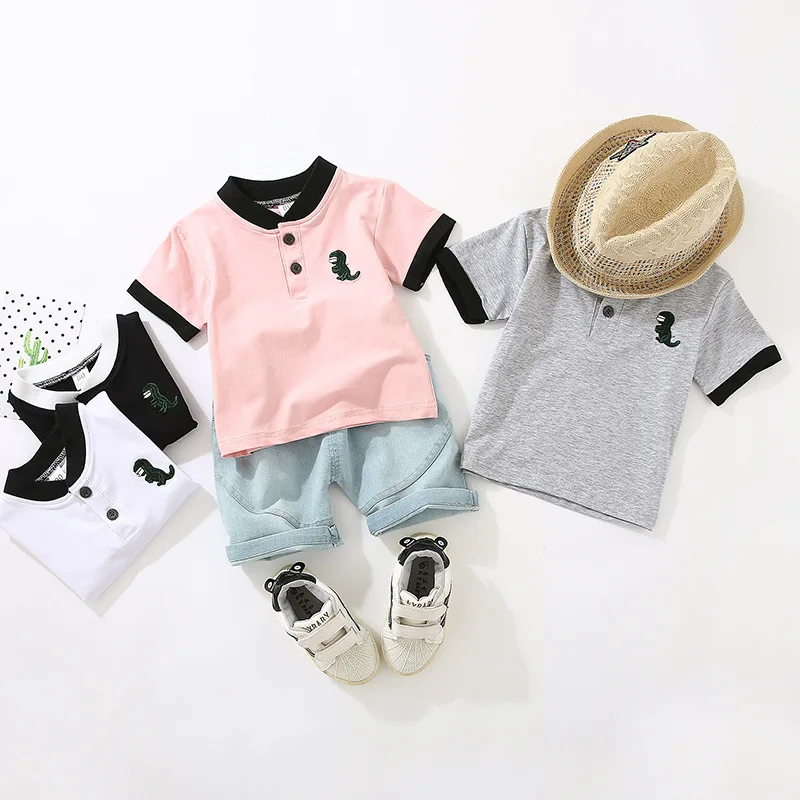 Хлопковый комплект одежды для новорожденных мальчиков мультяшный рисунок