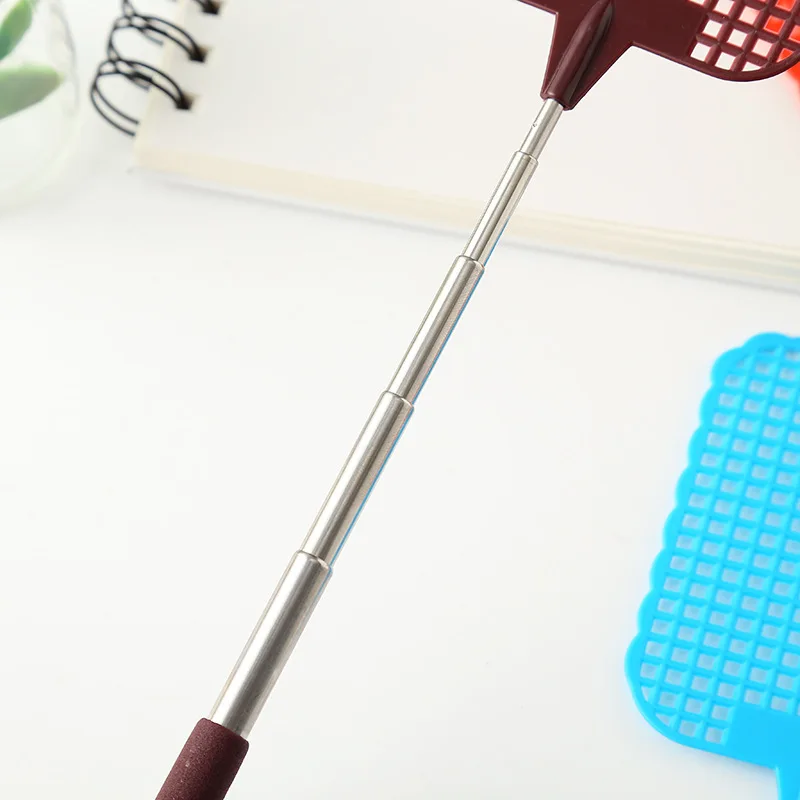 Прямая поставка пластиковая телескопическая Выдвижная мухобойка для