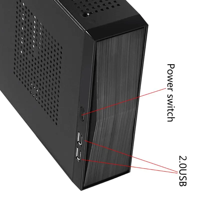 FH03 FH05 хост мини ITX Домашнего Офиса Компьютерный чехол USB2.0 с радиатора отверстие