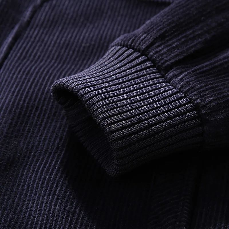 

100% Pure Cotton Casual Jacket Men Spring Autumn Male Corduroy Jackets Coats Slim Outerwear Men Clothing Jaqueta Masculina