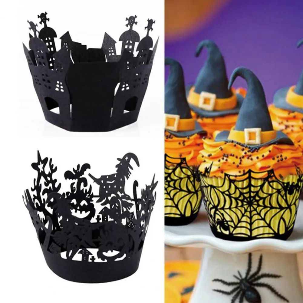 

12 шт., бумажные формы для выпечки капкейков