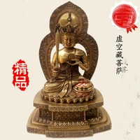 28cm large 2020 home family efficacious protection india tibetan buddhism tantra bodhisattva akashagarbha buddha brass statue