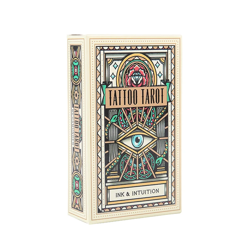 

Tattoo Tarot Board Game Entertainment Creative Divination Game Card With Full English PDF Guidebook For Child Adult