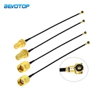 2 шт.лот IPEX4 кабель uFL u.FL IPX IPEX4 MHF4 Женский к SMA женский Wi-Fi антенна RF коаксиальный кабель RG1.13 удлинитель Pigtail