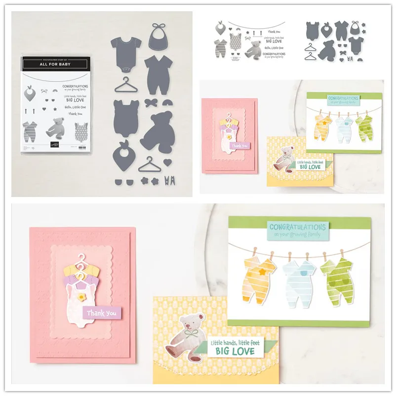 

BABY BEAR Die Cut Stencils New 2021 Metal Hollow Cutters Cutting Dies for Scrapbooking Stamping Clear Stamps and Dies Arts Home
