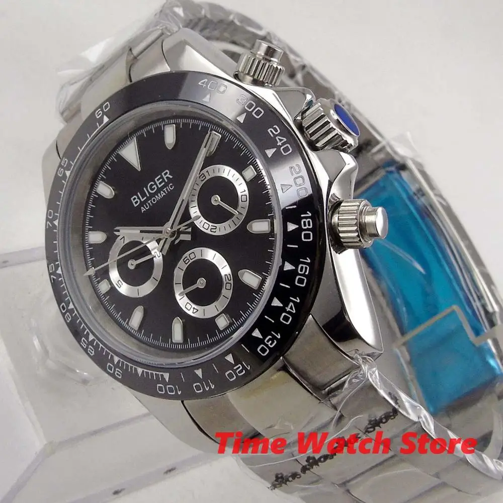 Мужские многофункциональные автоматические часы b278 40 мм сапфировое стекло