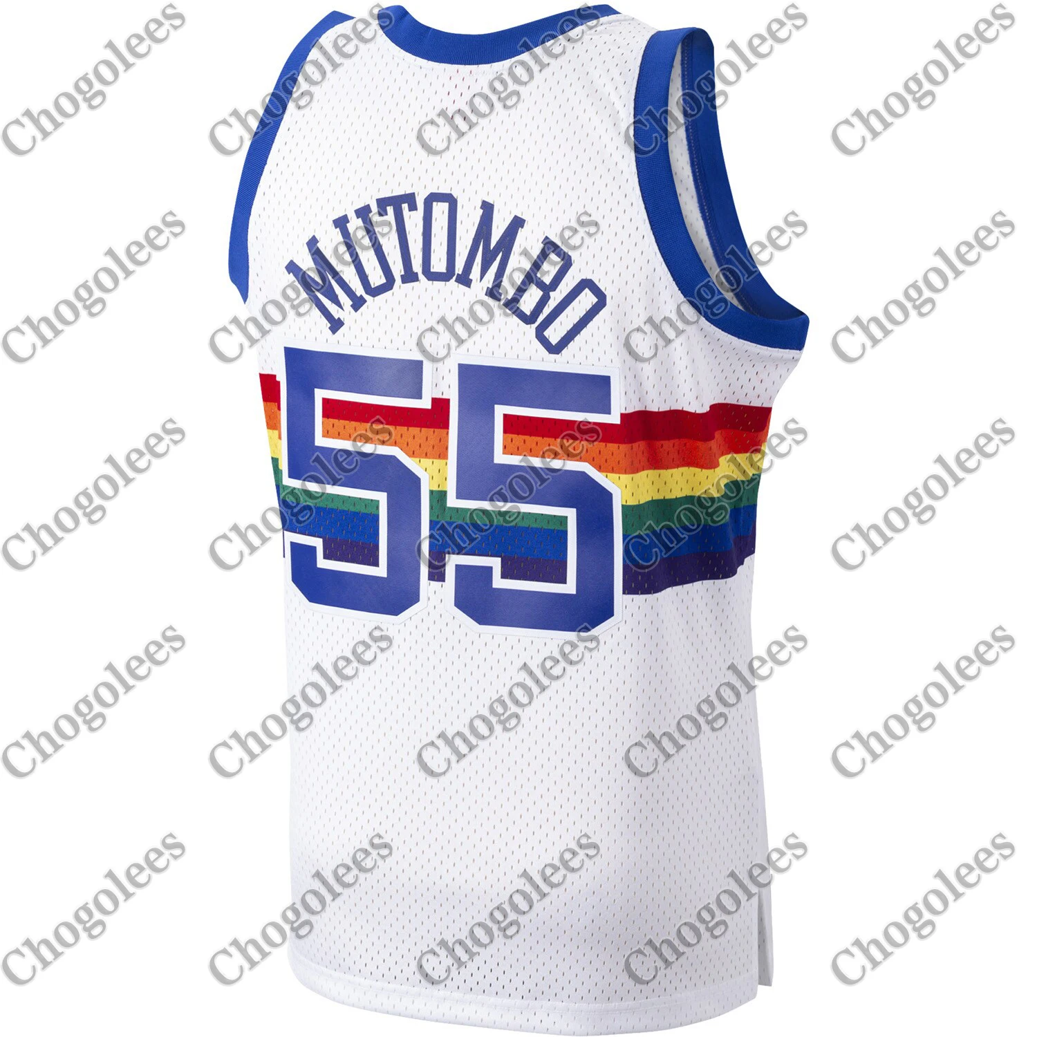 

Men Basketball Jersey Dikembe Mutombo Denver Mitchell & Ness 1991-92 Hardwood Classics Swingman Player Jersey White