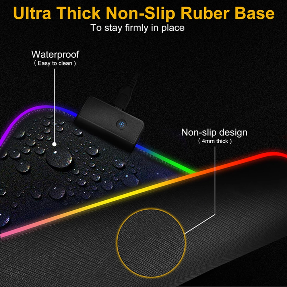black diamond pattern rgb multi size mouse pad precision seam diamond mesh pad led with usb port laptop office gaming mouse pad free global shipping