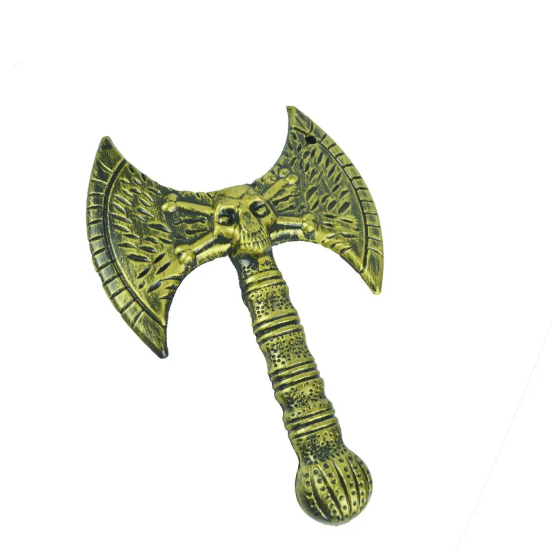 Пластиковый топор на Хэллоуин меч оружие реквизит детские игрушки скелет голова