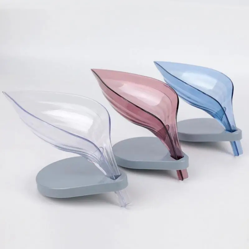 Губка для раковины в форме листа держатель мыла на присоске Коробка креативная