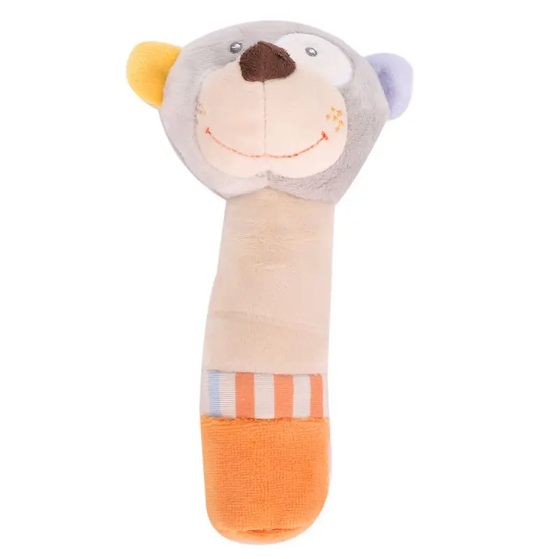 1 шт. мягкая плюшевая погремушка захватывающая Успокаивающая животные BB ручная