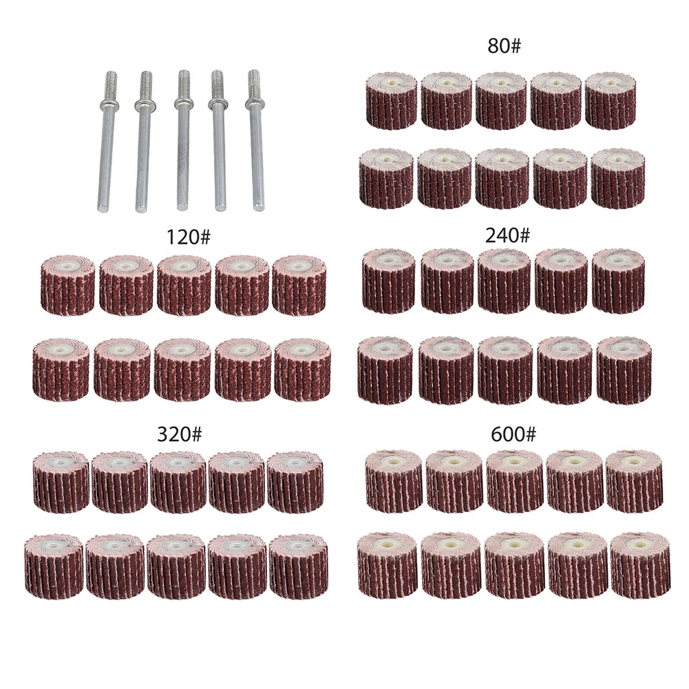 

Rotary tool kit Flap wheel disc Buffer & polisher 50PCS 1 set Sandpaper