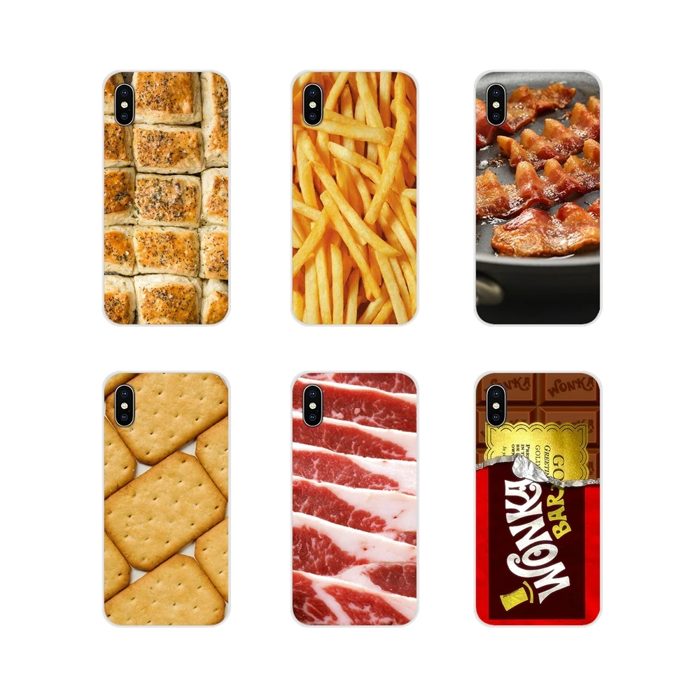 Чехлы для мобильных телефонов мясо еда печенье шоколад huawei G7 G8 P7 P8 P9 P10 P20 P30 Lite Mini Pro