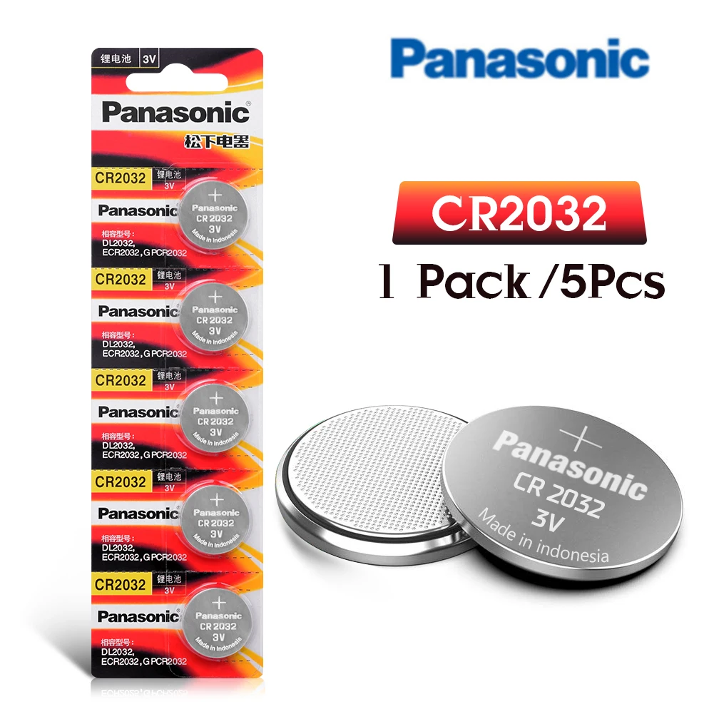 PANASONIC 5 шт. оригинальная Фирменная Новинка батарея cr2032 3 в кнопочные батарейки для монет для дистанционных часов, электронных компьютеров cr 2032