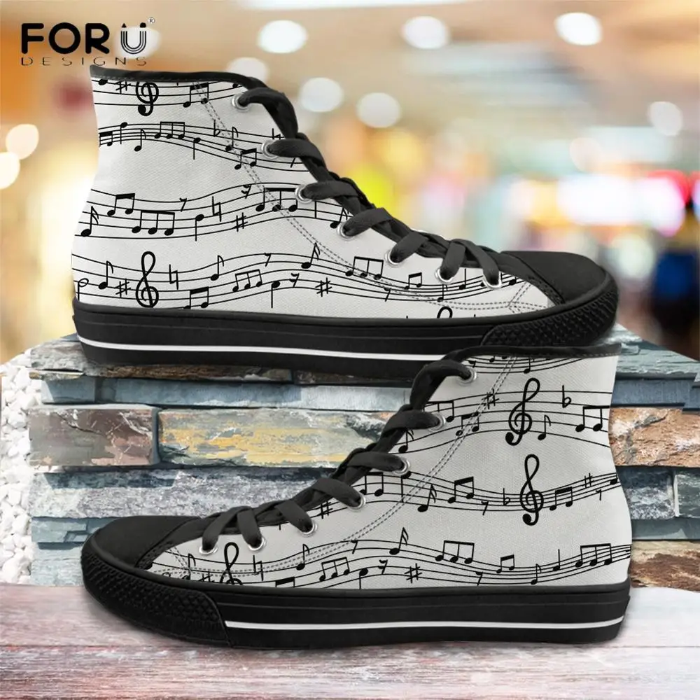 FORUDESIGNS/Модная Мужская парусиновая обувь с высоким берцем Белые классические