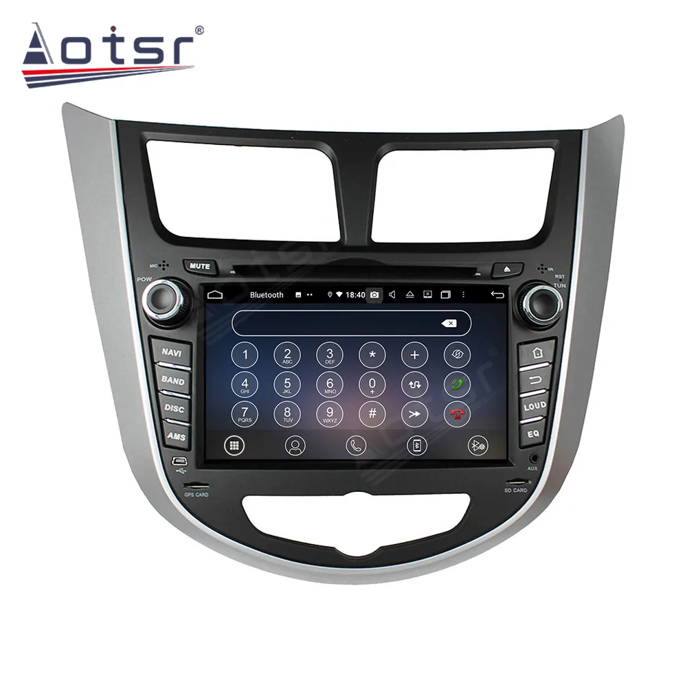 Автомобильный мультимедийный стереопроигрыватель Android для Hyundai Verna Accent Solaris 2011 2012