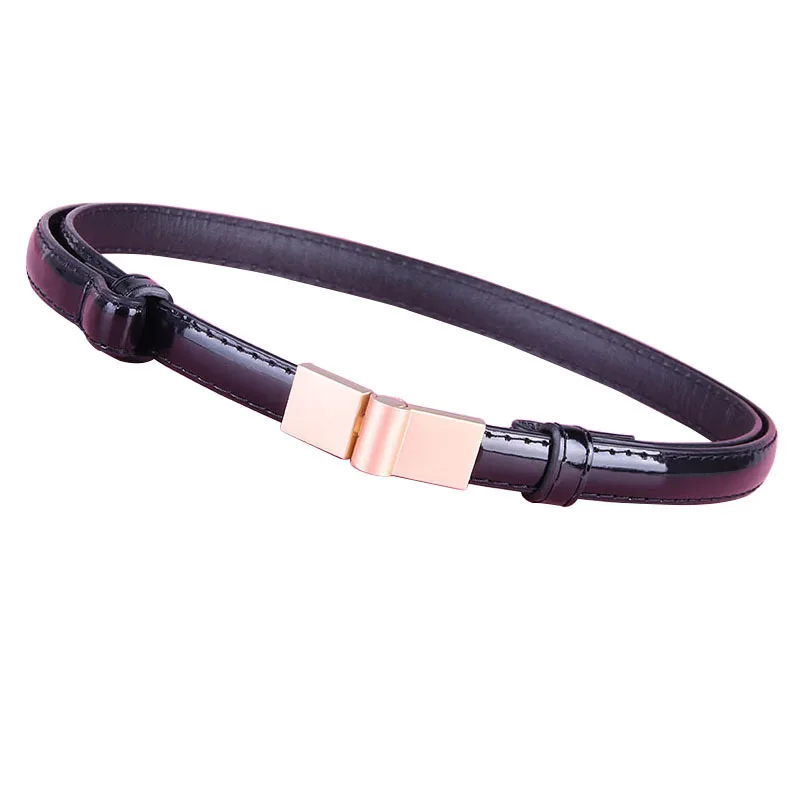 

Elastic Women Belts Strap Thin Skinny Ladies Dress Waist Belt Leather Gold Buckle Female Red Belts Ceinture Femme Pasek Damski