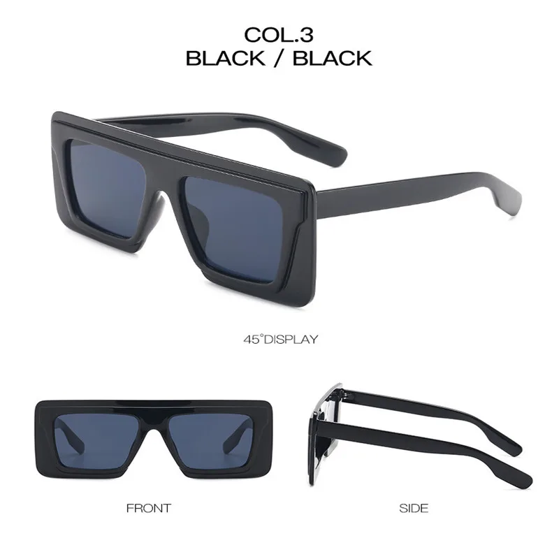 

Women Big Frames Oversized Vintage Square Sunglasses Ac