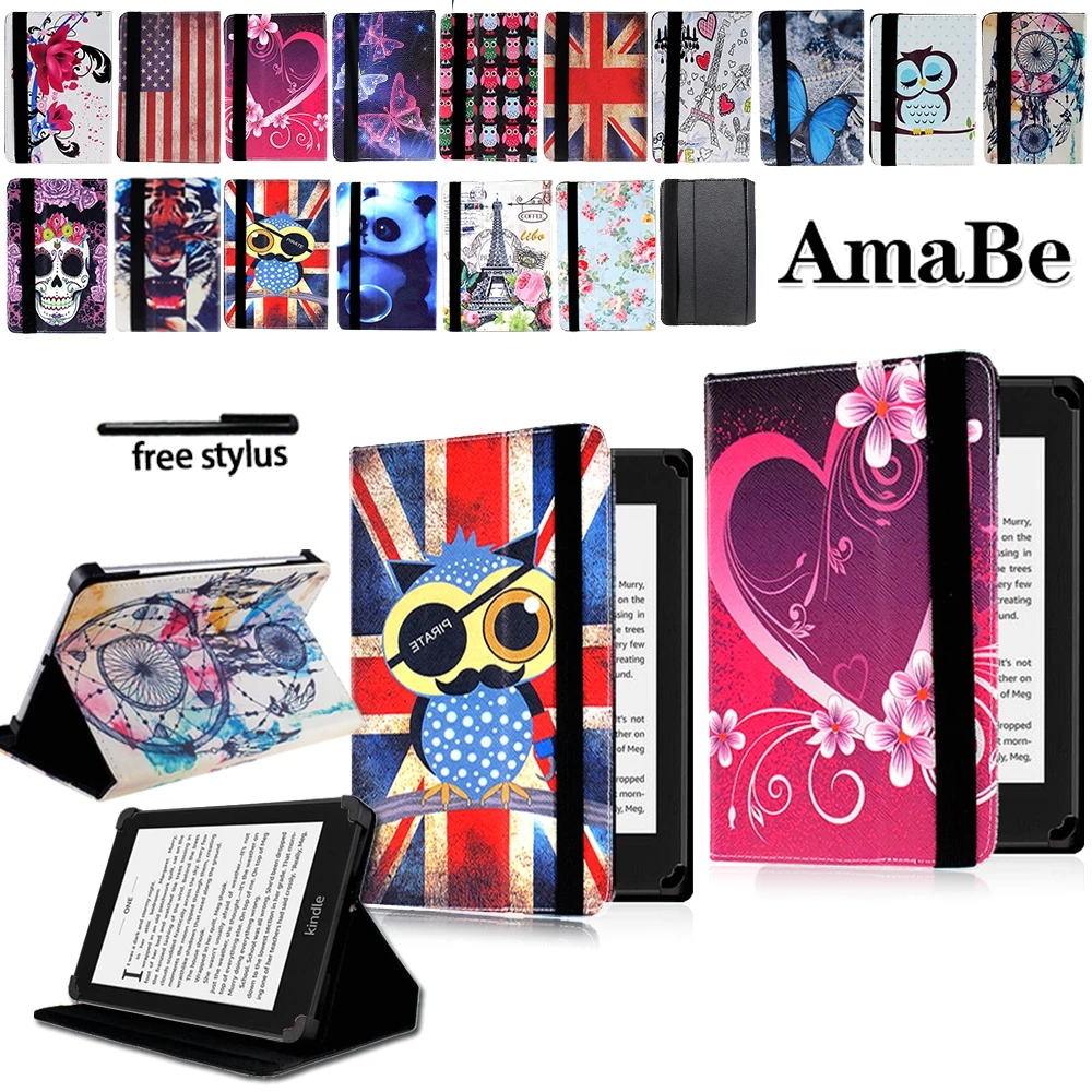 Анти пыль кожаный планшетный Стенд чехол для Amazon Kindle 4/5/7/8/10 таблетки Paperwhite 1/2/3/4