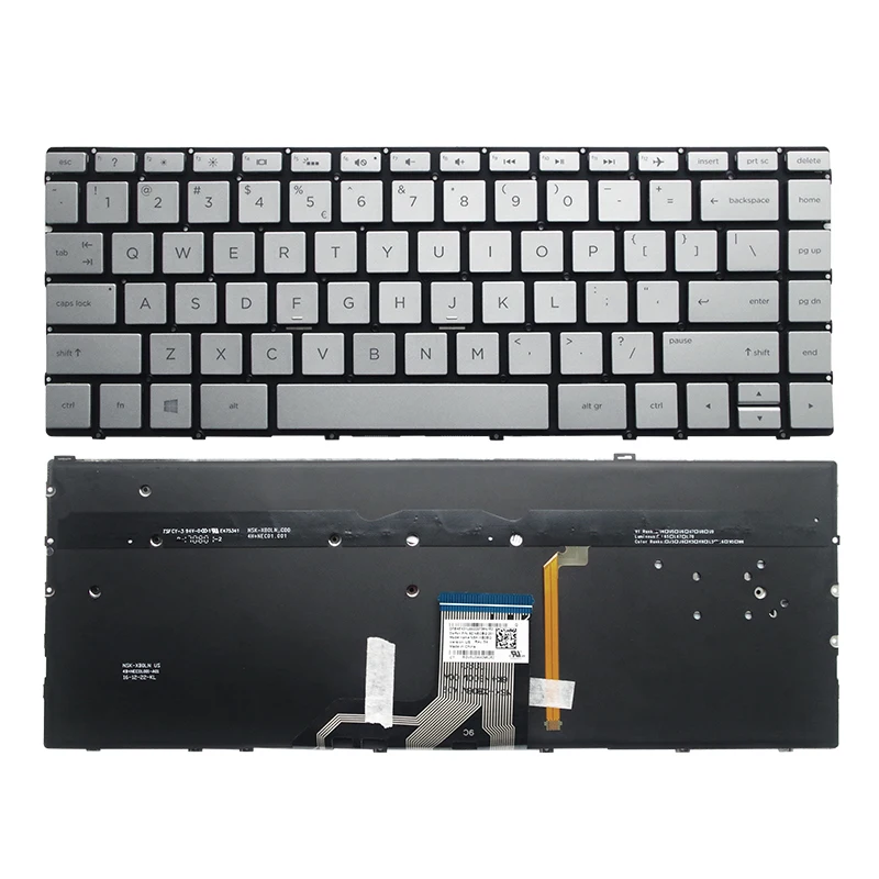 

NEW US Keyboard for HP X360 13-AC 13-AG 13-AD 13-AH 13-AE 13-BF 13-AF Laptop Silver Keyboard Backlit