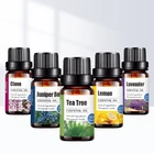 100% чистые натуральные эфирные масла для ароматерапии, диффузоры, лаванда, эвкалипт, мята, лимон, водорастворимые, снимающие стресс-эссенции