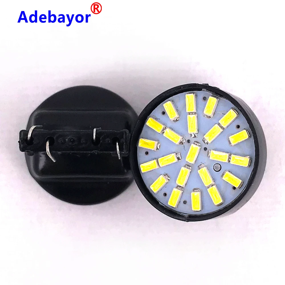 50x T20 светодиодный 7443 7440 W21/5W 22 1206 3014 SMD автомобильный Реверсивный резервный фонарь