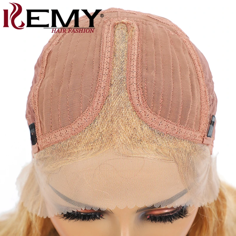 

Brazilian Straight Lace Human Hair Wigs Pre Plucked Honey Blonde Lace Wigs For Black Women Remy 13X1 T Part Lace Hair Wig 150%