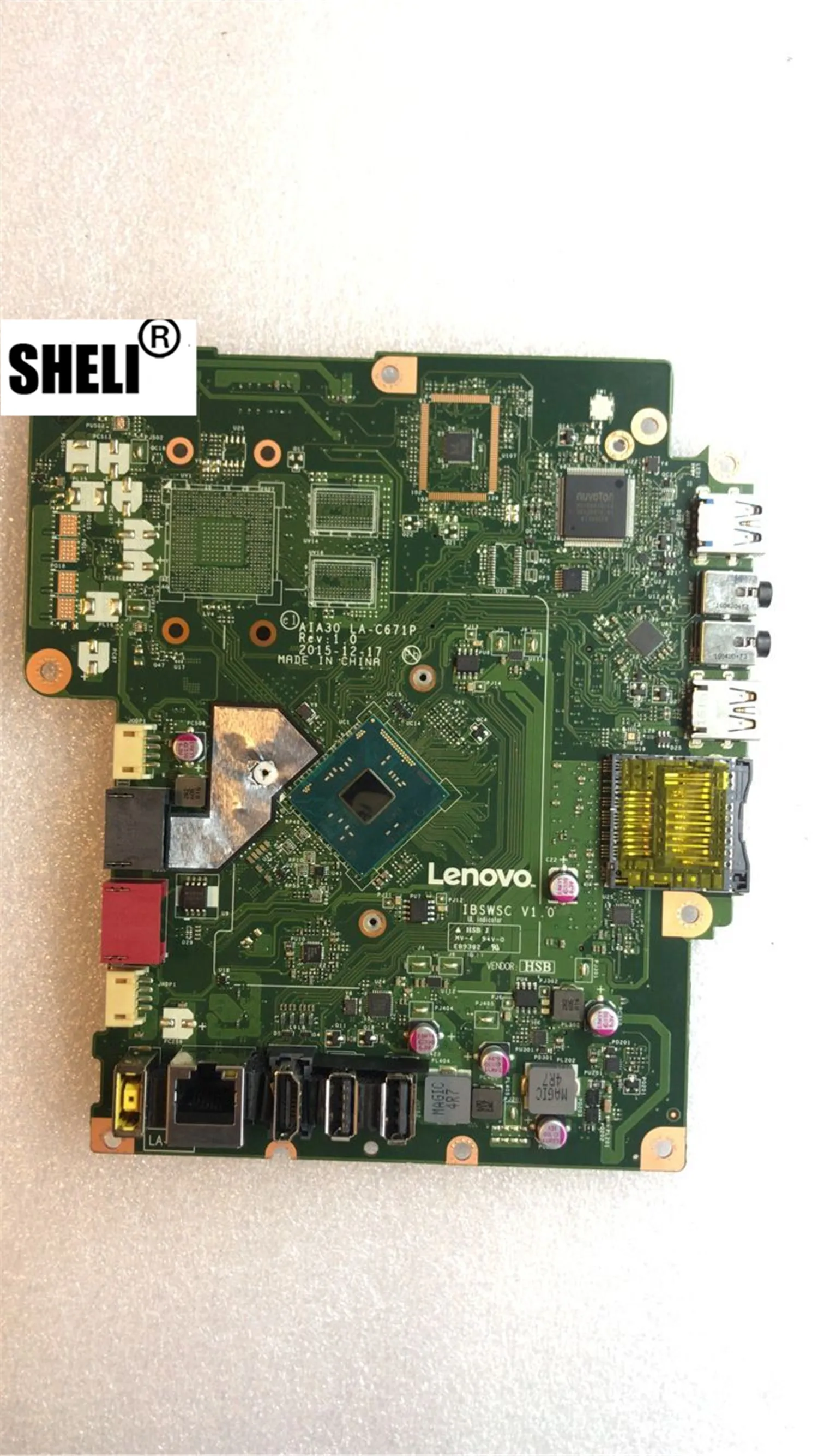 

Материнская плата SHELI для Lenovo S200Z C2000 AIO с процессором SR2A7 N3700 AIA30 LA-C671P DDR3 100%