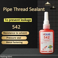 high strength 542 thread sealant metal pipe thread locking solid seal glue higlue 50ml
