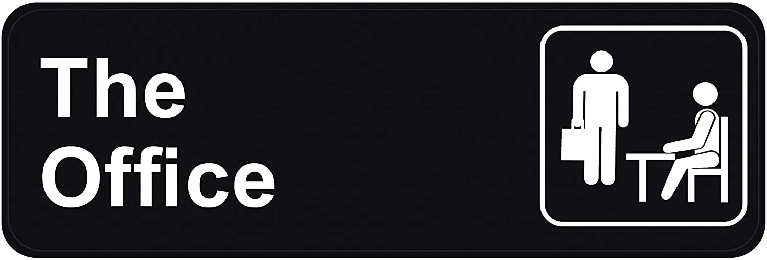 

The Office Sign - The Office Poster Acrylic with 3M Tape on Back for Easy Install