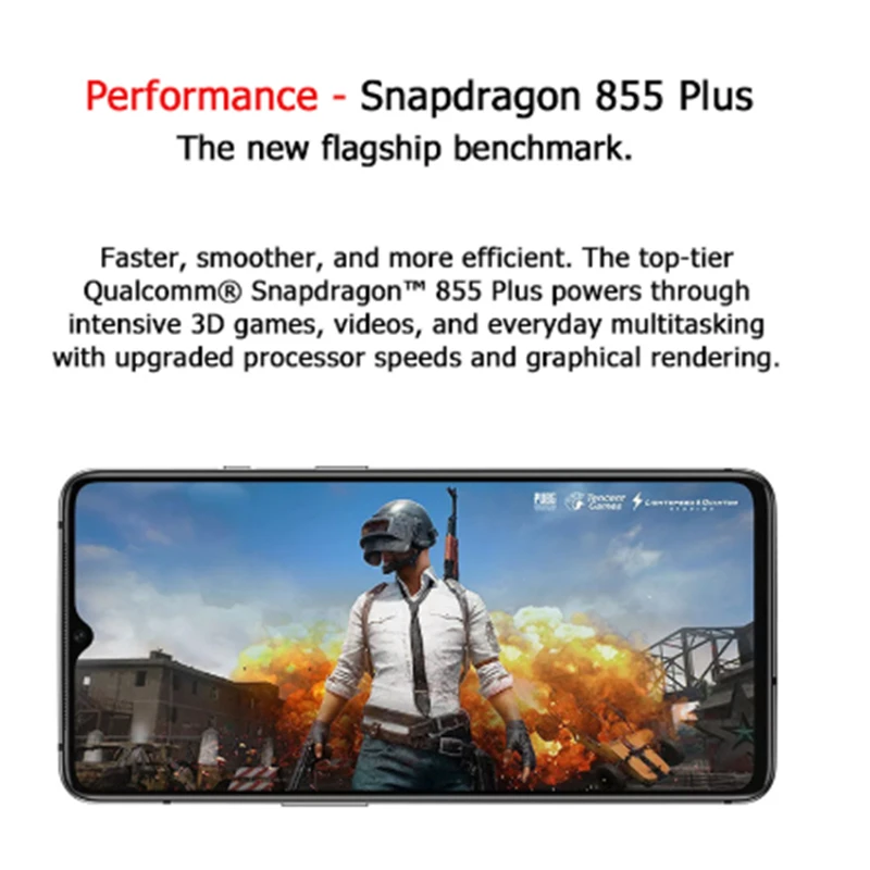 Oneplus 7T смартфон с 5 дюймовым дисплеем процессором Snapdragon 855 Plus ОЗУ 8 Гб ПЗУ 10 0 ГБ 48 МП
