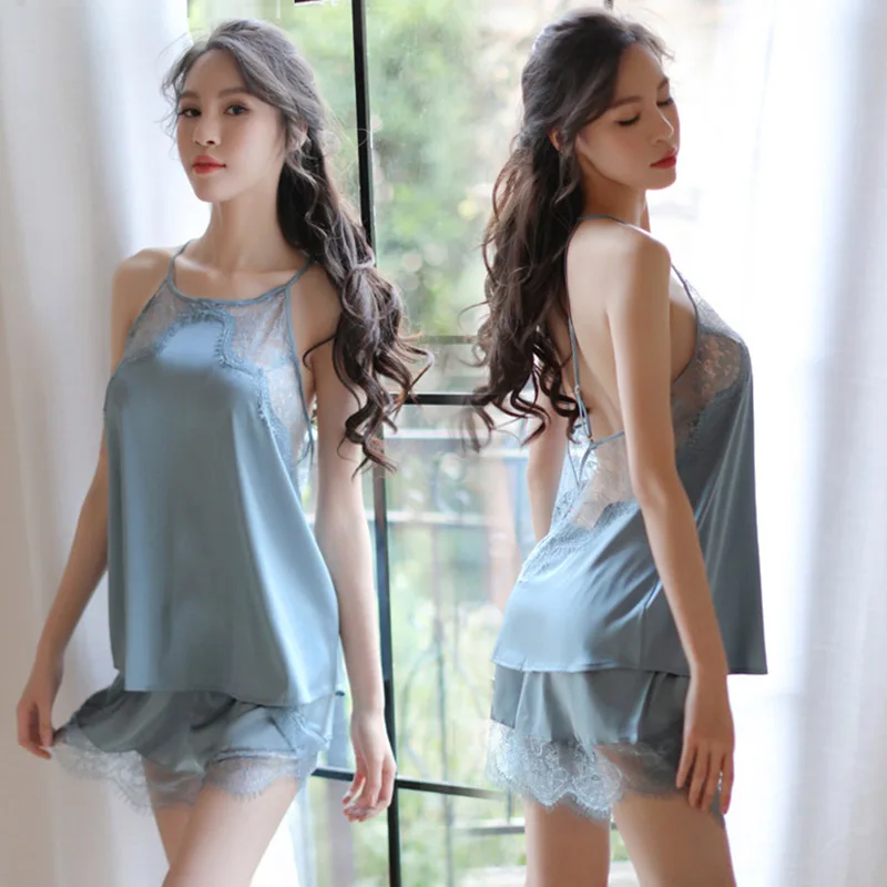 

Новый Пижамный Sofe Comfortabele Ademend Satijn Badjas ночные рубашки для девочек комплект Vrouwen Lange Mouw Gewaad выполнены слинг Jurk
