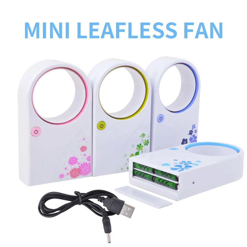 Мини вентилятор Настольный бесшумный с питанием от USB без