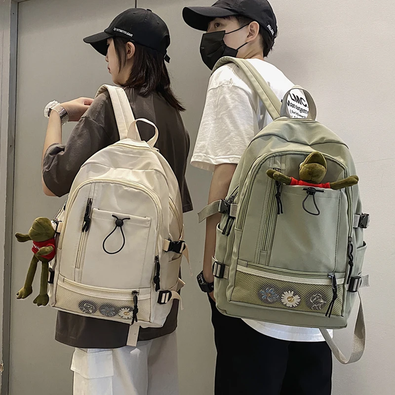 Простой рюкзак для пары женщин 2020 Harajuku школьные сумки девочек подростков Большой