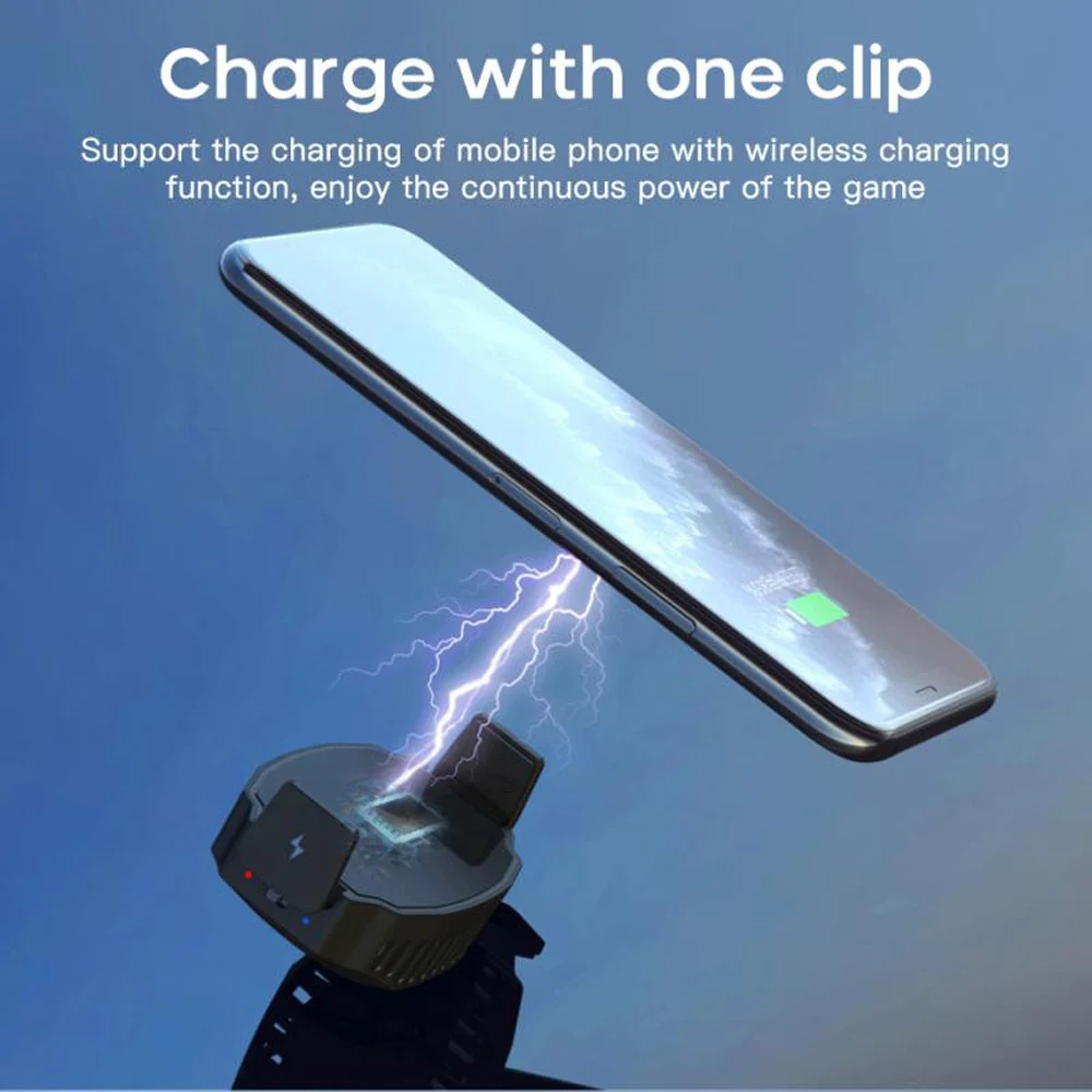 

Qi Wireless Charger For iPhone 12 Pro 11 Max Samsung XIAOMI 8 Universal Mobile Phone Heat Sink Cooling Fan Portable USB Radiator
