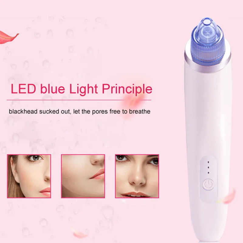 

Blackhead Vacuum Suction Removal Face Clean Skin Care Electic Facial Cleansing Skin Cleanser Acne Sucker Rechargable